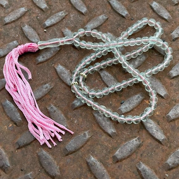 Prayer Beads Tasbeeh Lot of 2 Plastic Tasbeh Pink and Green Beads - Picture 3 of 8